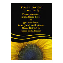 Elegant Sunflower Invites
