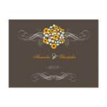 Elegant Sunflowers Daisies Bouquet RSVP Postcards