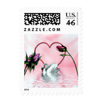 Elegant swans postage 001 stamps