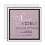 Elegant Sweet Sixteen Lavender Purple Invitation