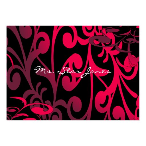 Elegant Swirl Business Card -Purple - (back side)