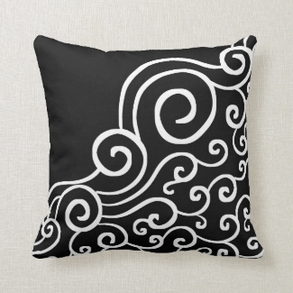 Elegant Swirl Pattern Black And White Decorative