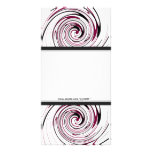 Elegant swirl record photo cards