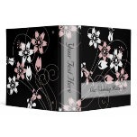 Elegant Swirls And Flowers Wedding Binders