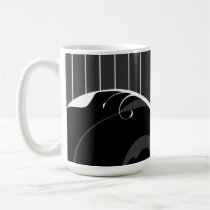 Elegant Swirls Black and White mugs