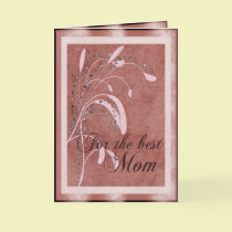 Elegant Swirls Mother´s Day cards