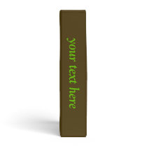 Elegant Swirls Orange and Green binder
