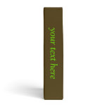 Elegant Swirls Orange and Green binder