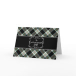 Elegant Tartan Father's Day Card