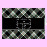 Elegant Tartan Father's Day Card cards