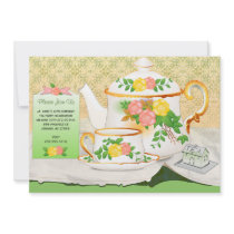 Elegant Tea Party Invitation