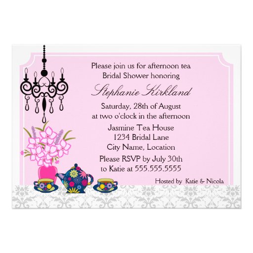 Elegant Tea Party Invitation