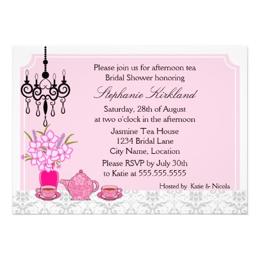 Elegant Tea Party Invitation