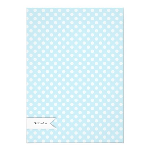 Elegant Tea Polka Dot Boy Baby Shower Tea Party Announcements