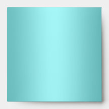 Elegant Teal Blue Coral Linen Envelopes