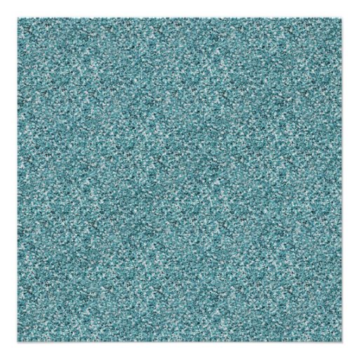 Elegant Teal Glitter Invite with Bow