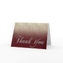 Elegant thank you card card