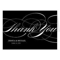 Elegant Thank You Card - Black & White cards