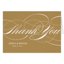 Elegant Thank You Card - Gold cards