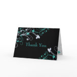 Elegant Thank You Cards::Black
