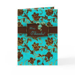 Elegant Thank You Cards Gold Floral BB