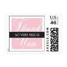 Elegant Thank You - Very Much Postage Stamps