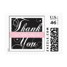 Elegant Thank You - Very Much Postage Stamps