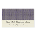Elegant tiny blue octagonal pattern on rough white business card