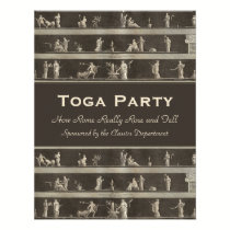 Elegant Toga Party Beautiful Classical Motif invitations