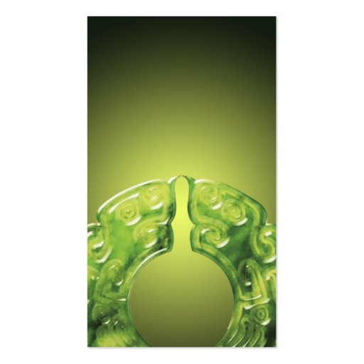 elegant traditional jade business card template