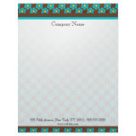 Elegant Transparent Flowers Letterhead