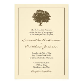 Elegant Tree Wedding Invitation