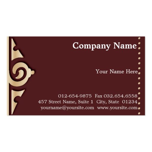 Elegant Tribal Business Card Template (front side)
