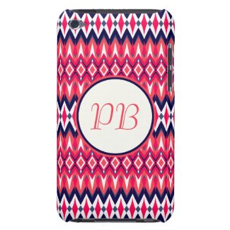 Elegant tribal rhombus native pattern duogram barely there iPod cases
