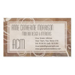 Elegant Tuscan Modern Italian Sepia Business Card