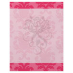 elegant two tone pink damask pattern custom flyer