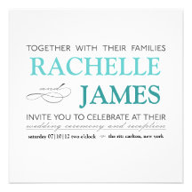 Elegant Type Wedding Invitation