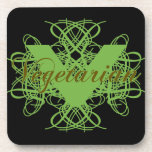 Elegant Vegetarian Drink Coasters