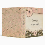 Elegant Victorian Blossoms & Pearls Avery Binder