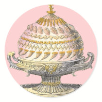 Elegant Victorian Cake Baker's Cornucopia Gateau stickers