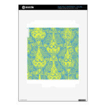 Elegant Victorian Damask Pattern Design iPad 3 Skin