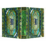Elegant Victorian vintage office monogram binders