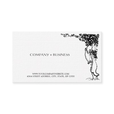 visiting card design sample. Art Visiting Card Leaves