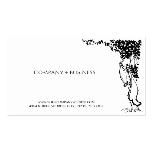 Elegant Vintage Beautiful Art Visiting Card Leaves Business Card