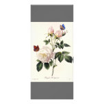 Elegant vintage botanical art grey bookmark rack cards