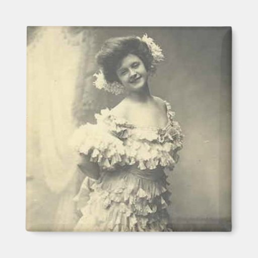 Elegant Vintage Bridal Photography Gifts Fridge Magnet