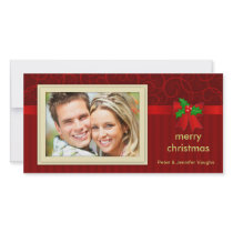 Elegant Vintage Christmas Holiday Photo Cards photo cards