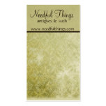 Elegant Vintage Damask Profile Card business cards