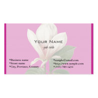 Elegant vintage floral botanical art business card