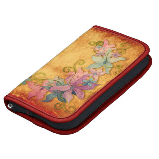 Elegant Vintage Floral Rickshaw Folio Folio Planner